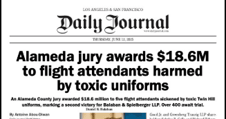 $18.6 Million Jury Verdict: Defective Product, Mass Tort Case Involving Toxic Uniforms